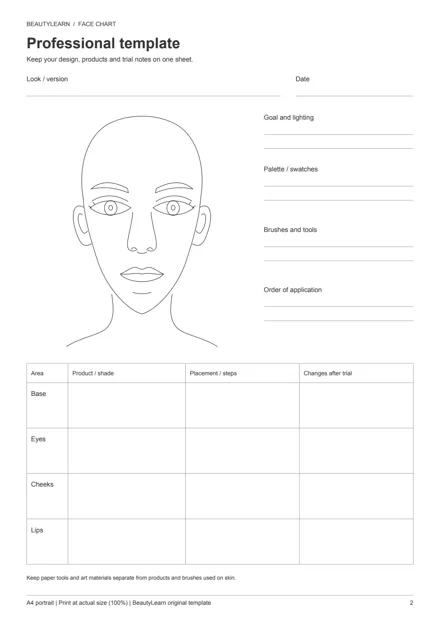 PDF page 2: professional template