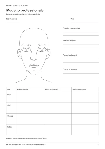 Pagina PDF 2: modello professionale