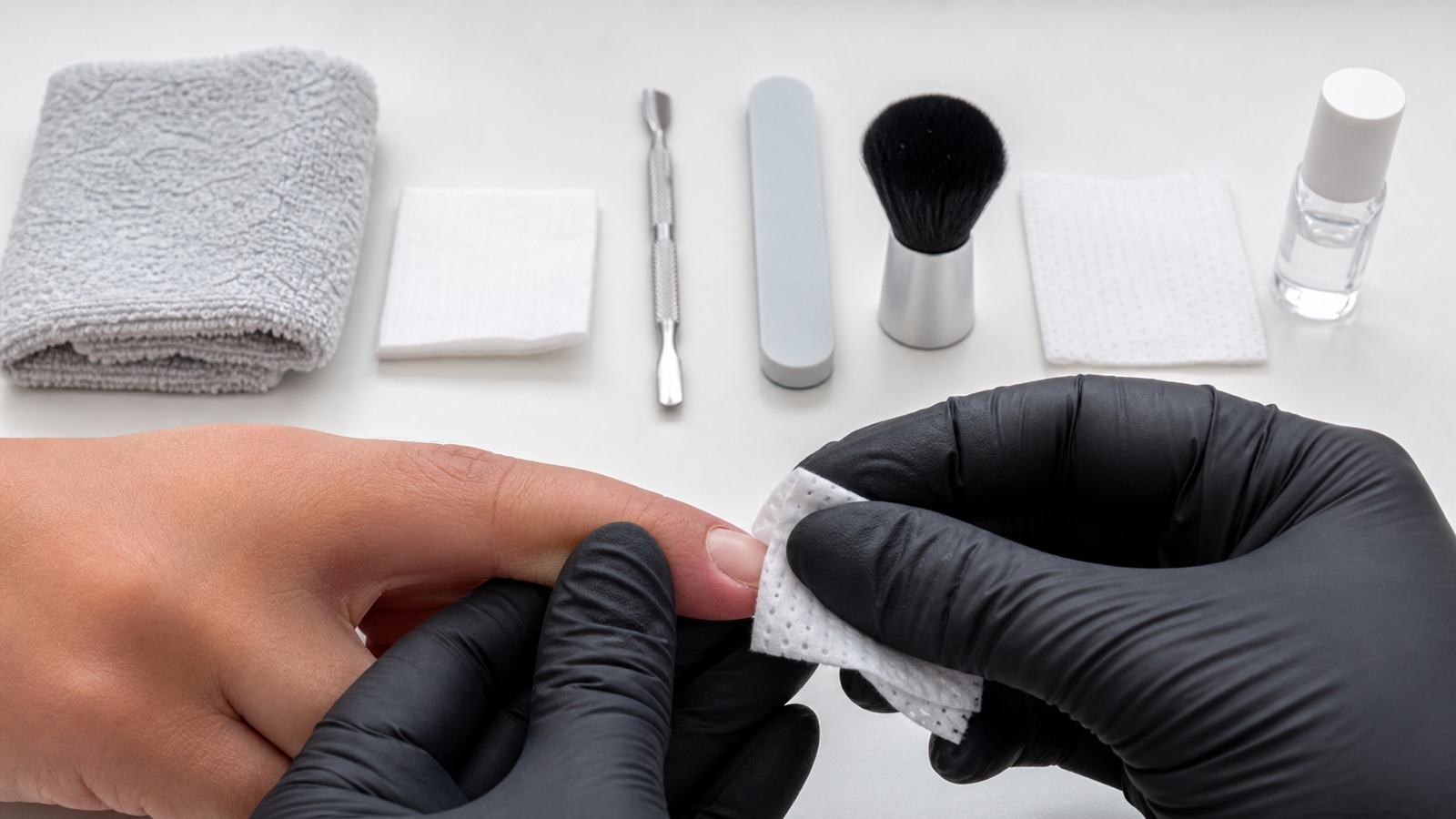 Protocollo professionale in sette fasi per la ricostruzione unghie su mani che sudano molto