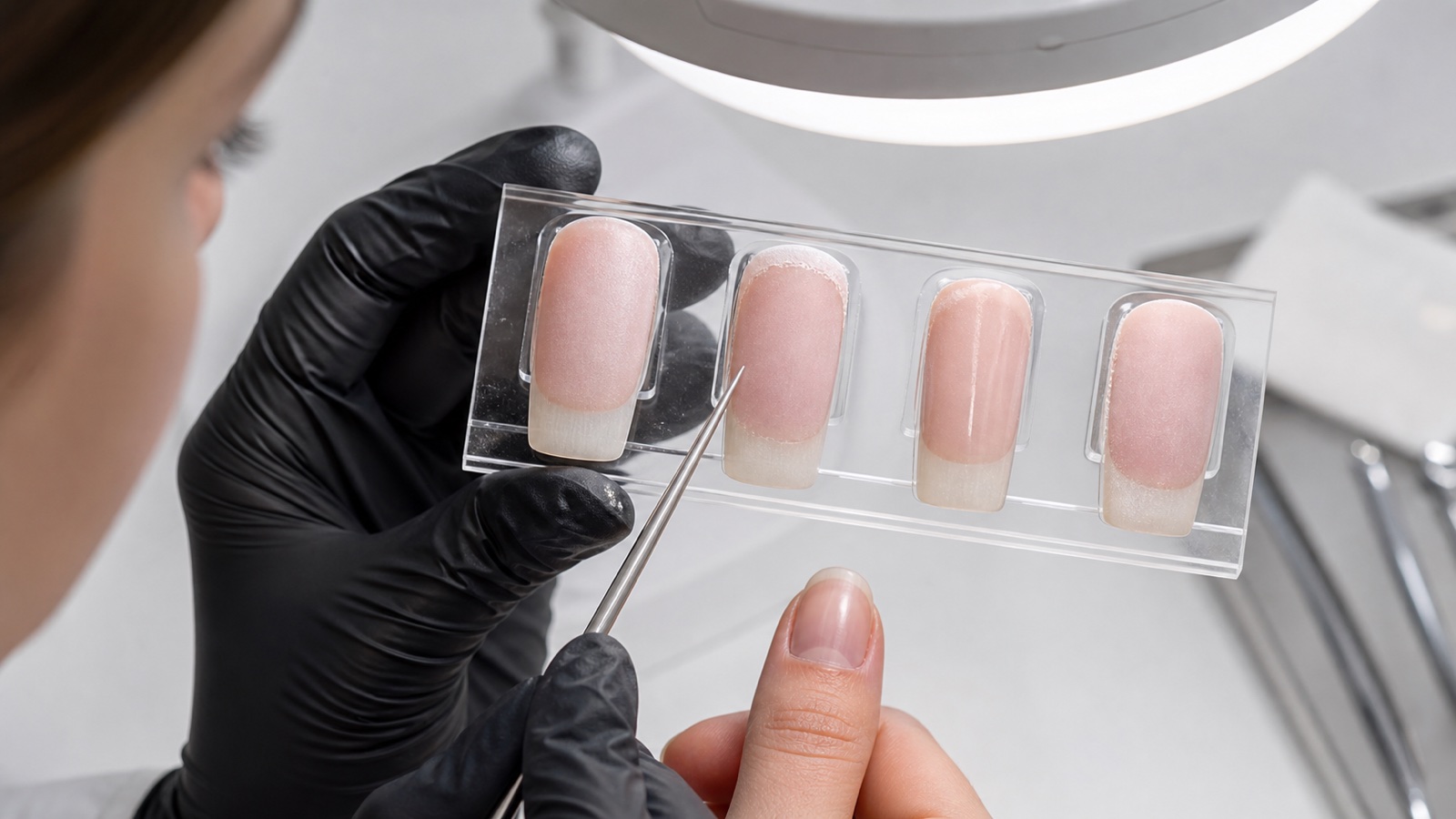 Confronto didattico tra nail prep insufficiente corretta ed eccessiva