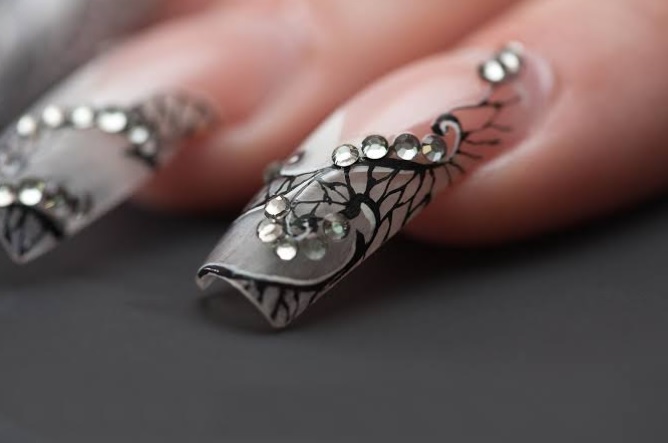 nail art with acrylic