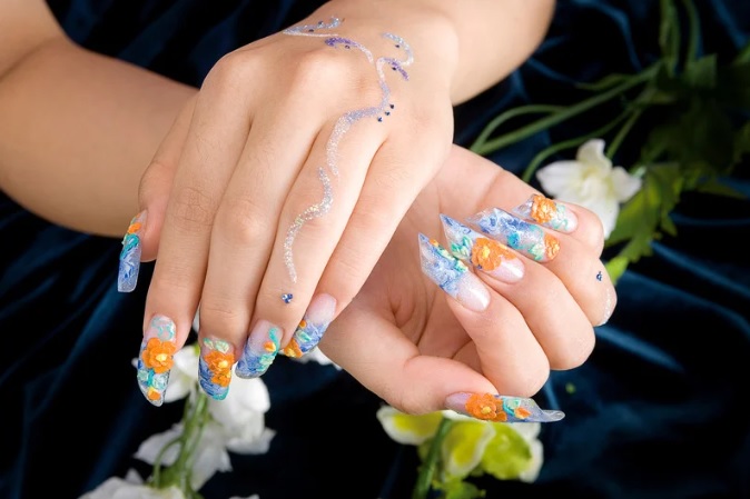 acrylic nail art