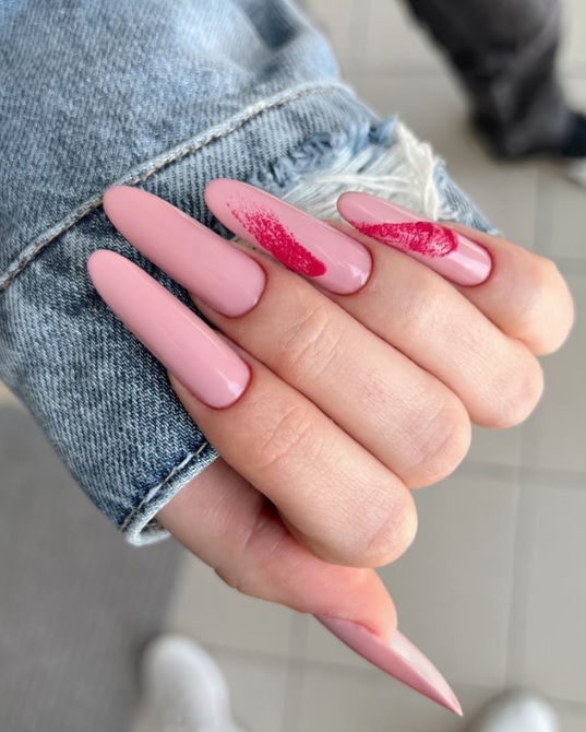 gothic almond nails