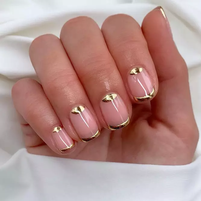 Reverse french nails Source: charsgelnails_ via Instagram